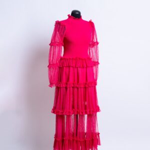Alexander McQueen Ruffled Long Dress